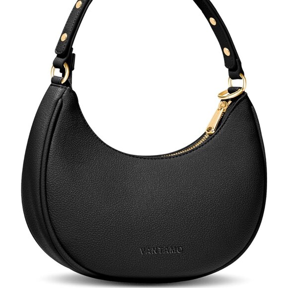 Crescent Bags For Women with RFID Protection, Half Moon Clutch Purses for Women - Picture 1 of 6
